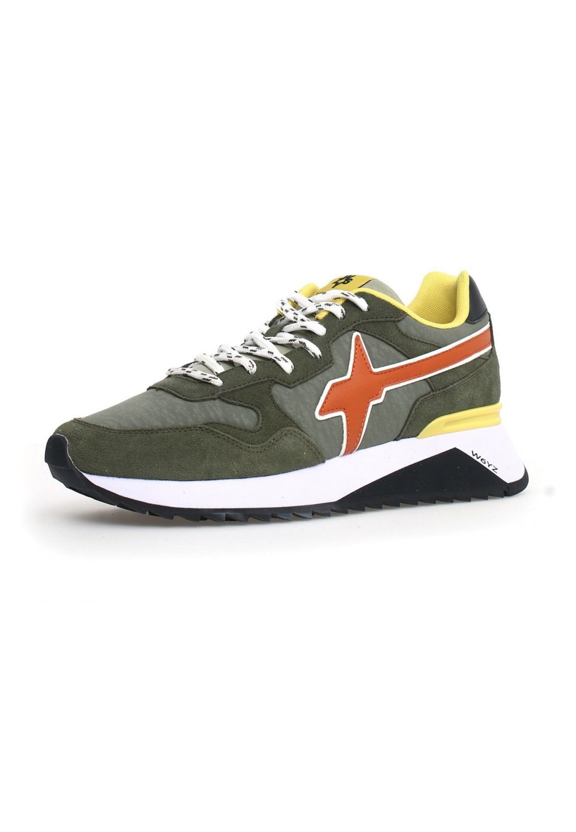 SNEAKERS Uomo W6YZ YAK-M. 2015185-25 1F98 GREEN/ORANGE - InDigo Shop SNEAKERS Uomo W6YZ YAK-M. 2015185-25 1F98 GREEN/ORANGE - InDigo Shop