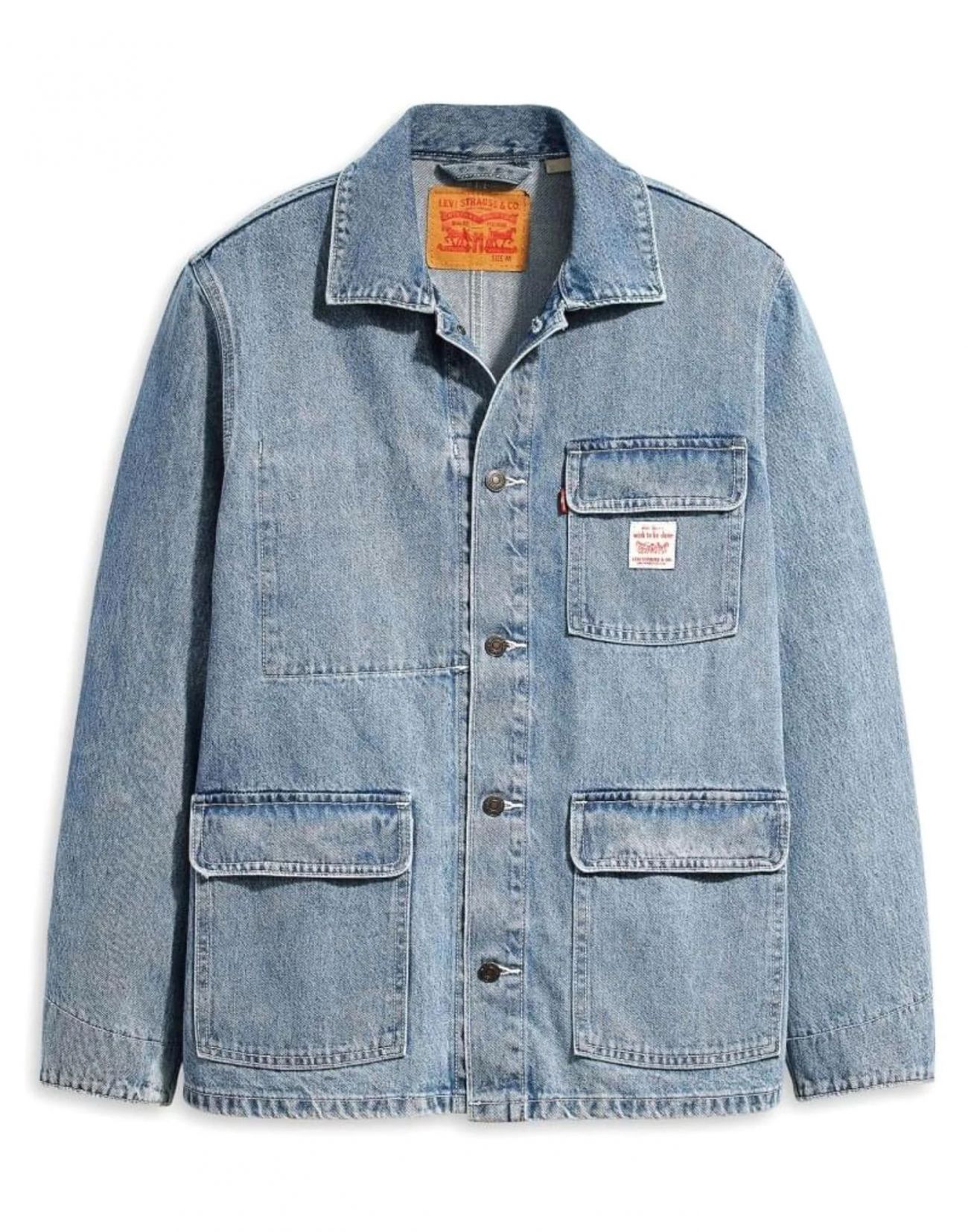 Levi's engineer coat indigo discount