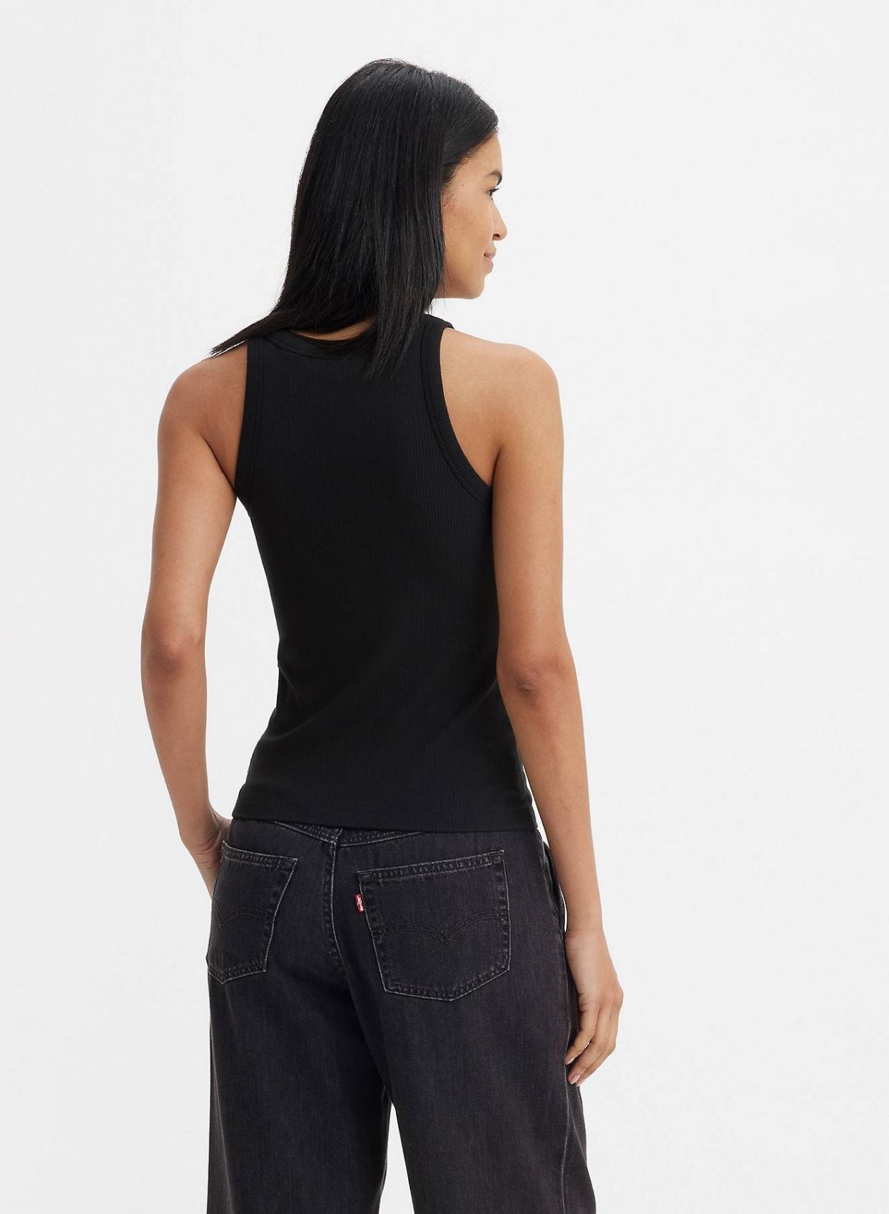 CANOTTE Donna LEVIS A7326 DREAMY TANK 0000 CAVIAR inDigo Shop