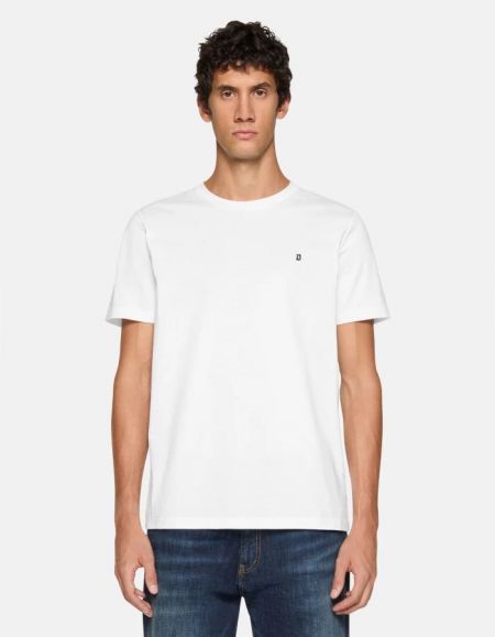 Tシャツ・カットソー DONDUP Men T Shirts US198JF0271UZL4000 White DOLCE & GABBANA T-shirt White Cotton DG Applique Men Casual