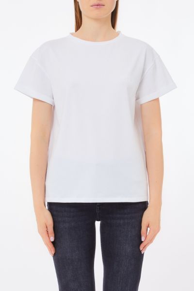 T-shirt Donna Liu Jo – Girocollo In 100% Cotone Bianco, Perfetta Per Ogni Giorno