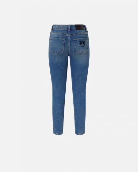 デニム・ジーパン PINKO SS25 'Sabrina' jeans (100169A21V Z99) Skinny jeans with black denim PINKO → Shop Online