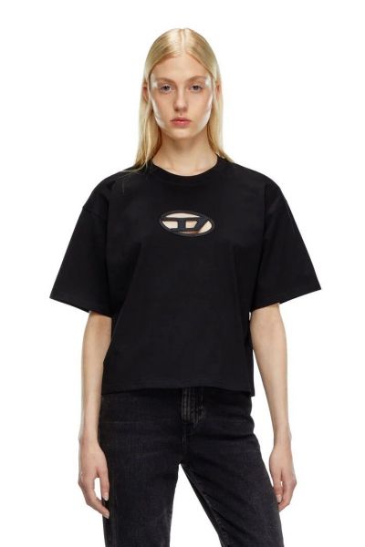 T-SHIRT Donna DIESEL A15096 0NIAX - T-BUXT-CROP 9XX BLACK